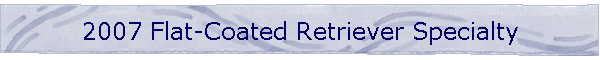 2007 Flat-Coated Retriever Specialty
